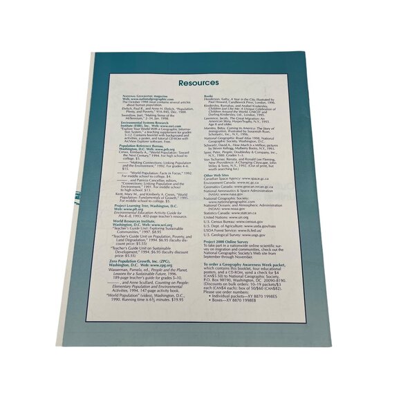 1998 National Geographic Geography Week Teacher Kit Posters & Handbook - Picture 4 of 9